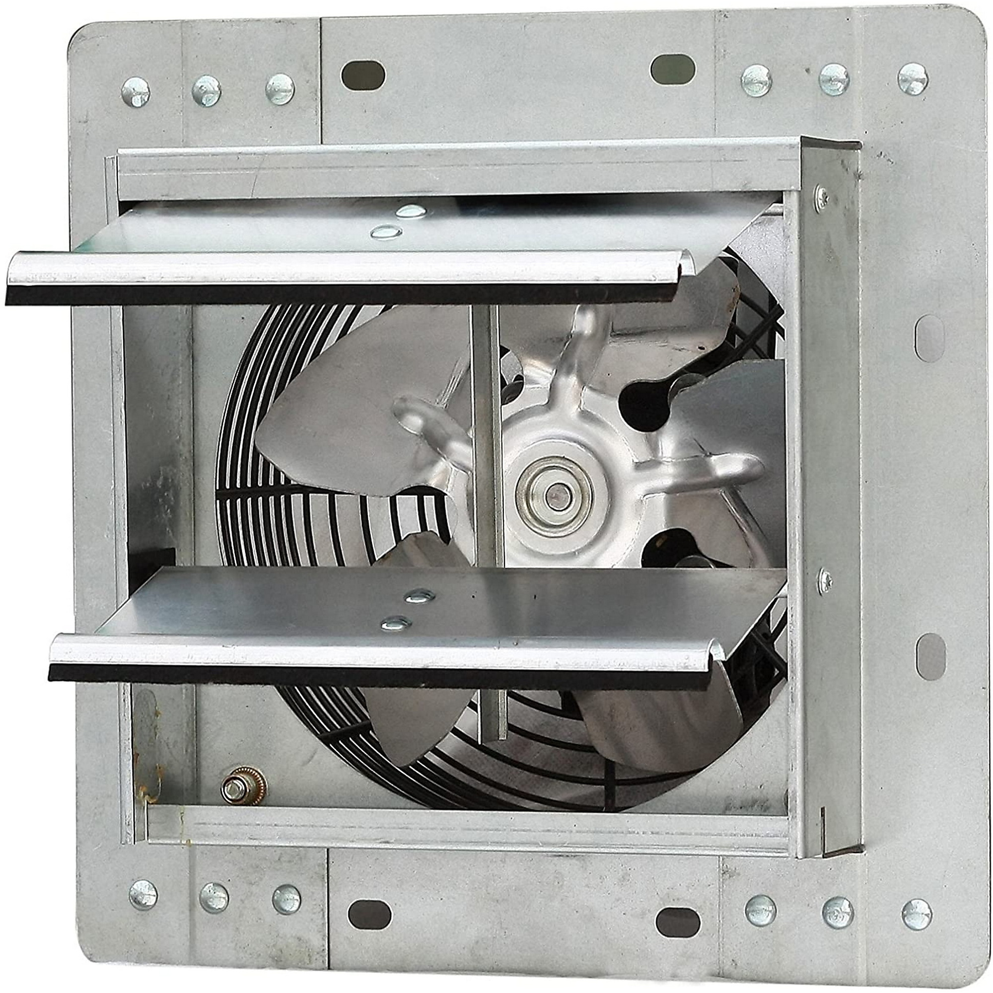 Dr. Infrared Heater iLiving Wall-Mounted Variable Speed Shutter Exhaust Fan — 7in., Aluminum Blades, Crawl Space Ventilator, Model# ILG8SF7V